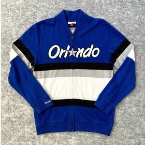 NBA Orlando Magic bomber cardigan knit sweater basketball full zip up large